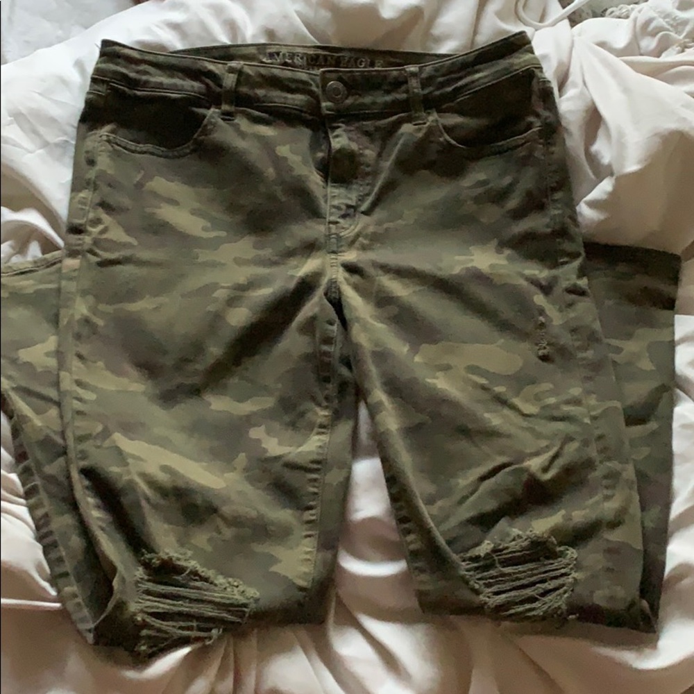 Army print jeggings